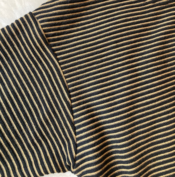 Knitted Long Sleeve Top (Black)