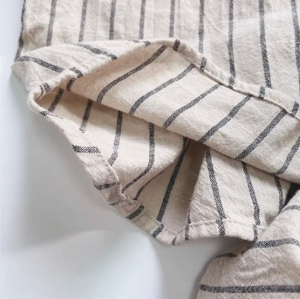 Cotton Stripe Shirt & Short set