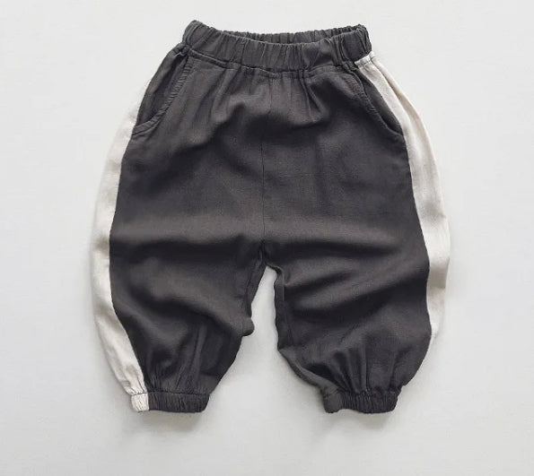Side Stripe Trousers (Slate Grey)