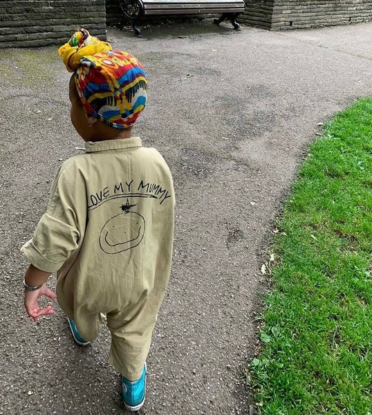 Love My Mummy Overalls (Beige)