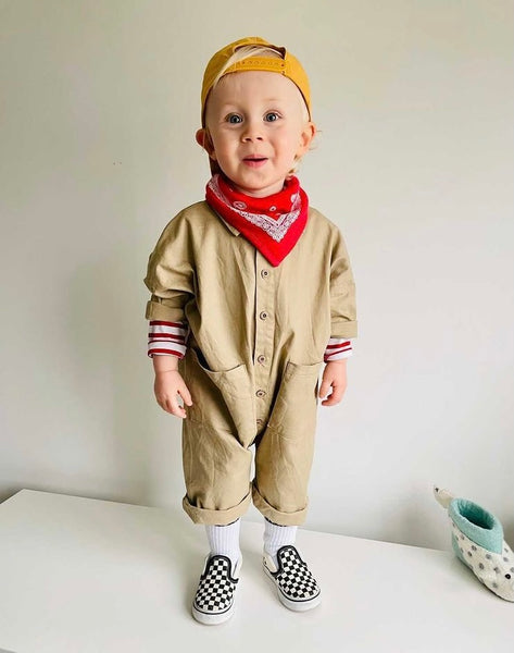 Love My Mummy Overalls (Beige)