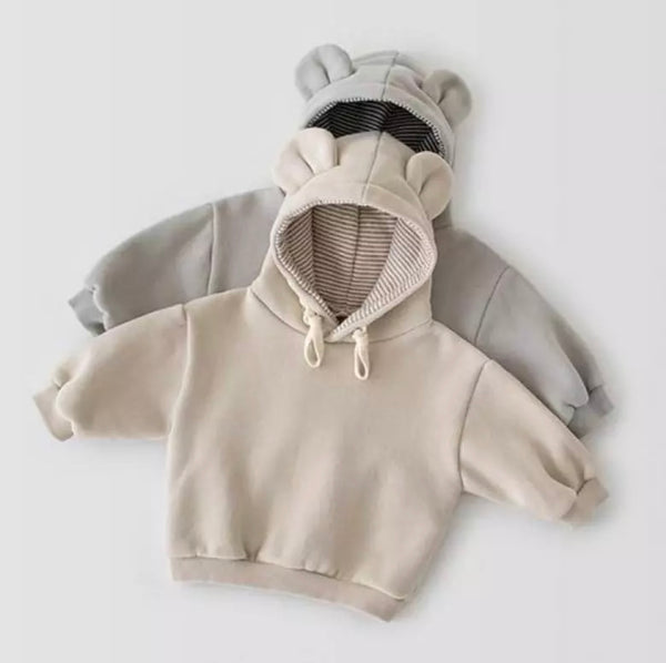 Stripe Lined Teddy Tracksuit (Beige)