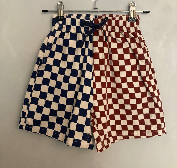 Checkered Dual Shorts