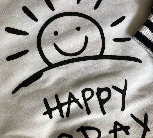 Happy Days Sweatshirt (Pink & Grey)