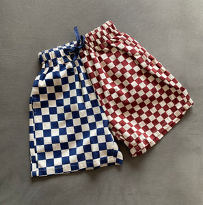 Checkered Dual Shorts