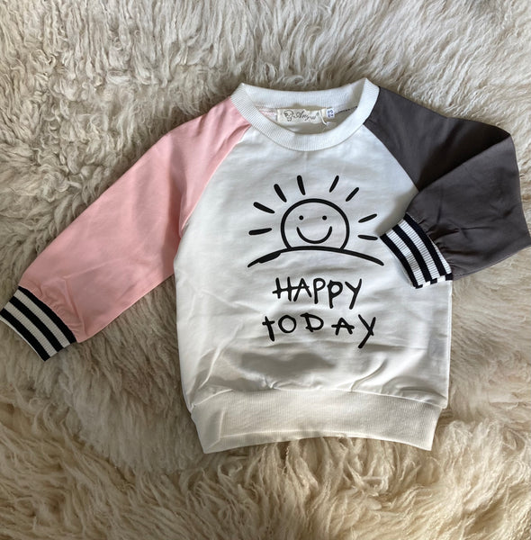 Happy Days Sweatshirt (Green & Brown)