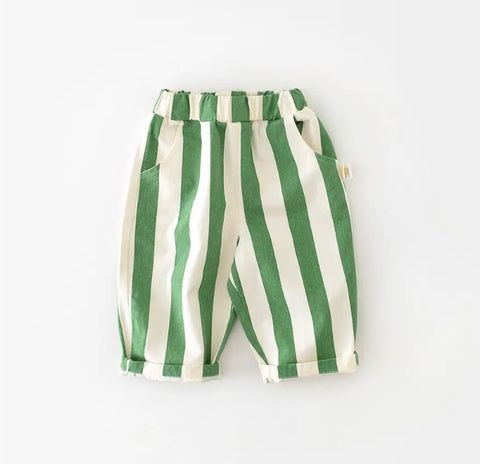 Green Stripe Trousers