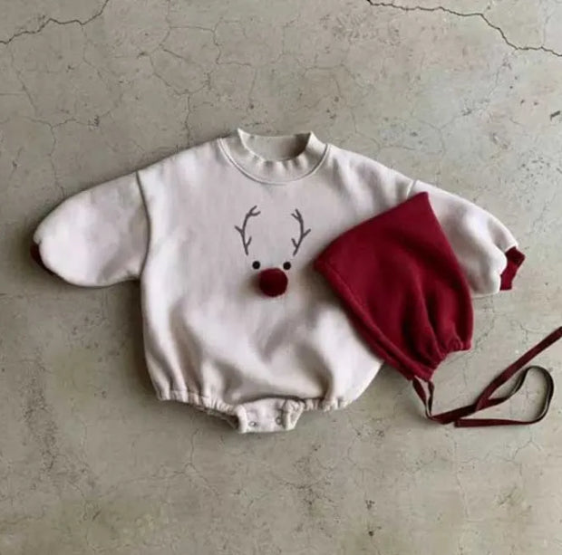 Reindeer Romper & Hat