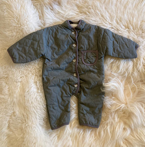 Quilted Pramsuit (Dark Grey)