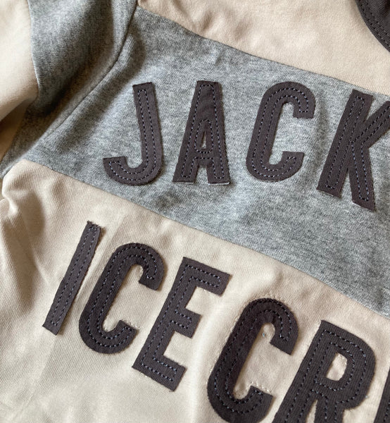 Jackson’s Ice Cream Top (grey & Beige)