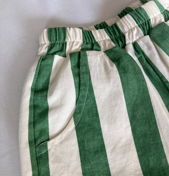 Green Stripe Trousers