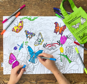 Eatsleepdoodle Colour in Placemat - Butterfly
