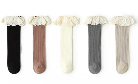 Frill Top Socks. (Five colours)