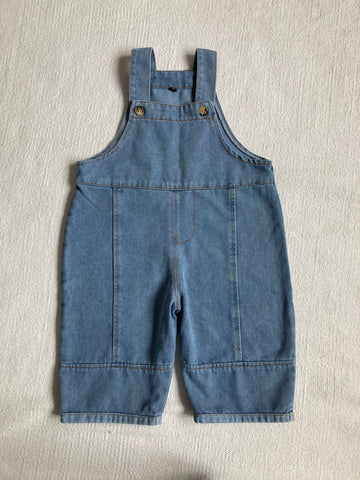 Wide leg dungarees