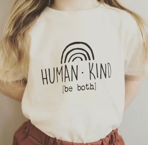 Human Kind Motif T-shirt